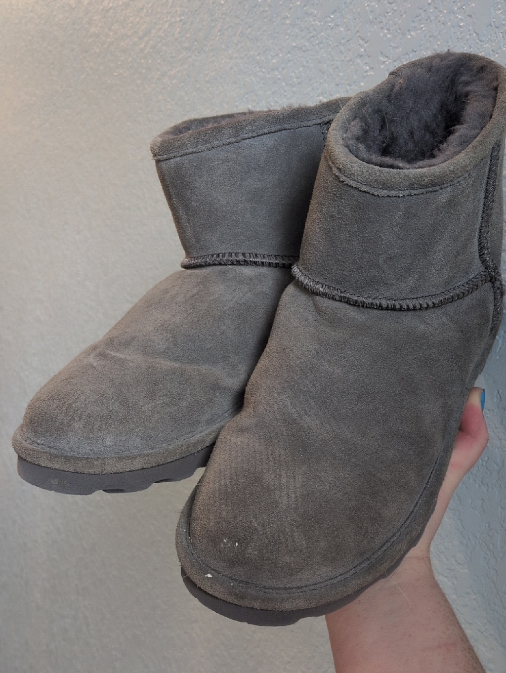 Bearpaw Alyssa's Short Booties - Gray